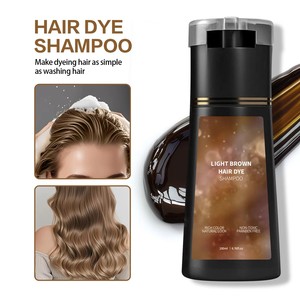 Shampoo <span class=keywords><strong>Colorante</strong></span> Schiumogeno Semi-Permanente all'Estratto di Ginseng da 200ml all'Ingrosso, Nutrimento alle Erbe di Sesamo <span class=keywords><strong>per</strong></span> <span class=keywords><strong>Capelli</strong></span> Grigi Femminili - Product Image 4