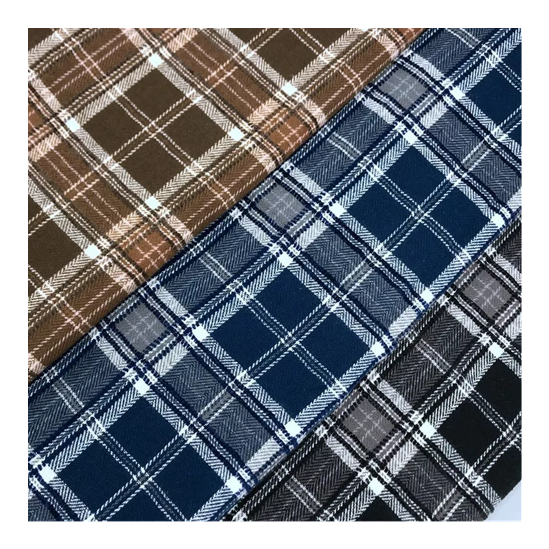 Осенне-зимняя горячая Распродажа Высококачественная пряжа окрашенная 100% хлопок тканая школьная форма фланелевая ткань для рубашки для девочек