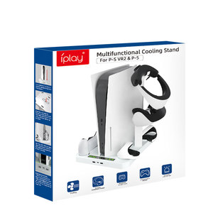 แท่นชาร์จคอนโทรลเลอร์ PS5 VR สำหรับอุปกรณ์เสริม <span class=keywords><strong>PSVR</strong></span> 2 พร้อมที่เก็บแว่นตาสำหรับคอนโซล PS5 รุ่นแผ่นดิสก์ พร้อมแท่นระบายความร้อน - Product Image 6