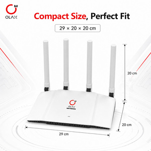 เราเตอร์ OLAX AX1800 WiFi 6 สำหรับบ้านและสำนักงาน ความเร็ว 1800Mbps ไร้สาย พร้อมพอร์ต 4 ช่อง และพอร์ต Type-C รองรับการเชื่อมต่อผู้ใช้ 64 คน 4 เสาอากาศ OEM 1800Mbps - Product Image 4
