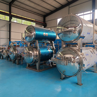 Autoclave industriel Machine 500L Sachet Stérilisation Alimentaire Processus Lait Pain Viande Sauce Paquet Ligne de cornue