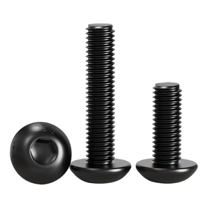 Tornillo de Cabeza Hexagonal Semiesférica de Grado 10.9, Acero Aleado de Alta Resistencia HRC39, Óxido Negro, Antioxidante, Antiaflojamiento - Product Image 1