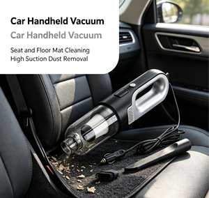 Aspiradora portátil para coche, limpiador de polvo portátil con cable y filtro, 4 boquillas para interior de vehículo - Product Image 5