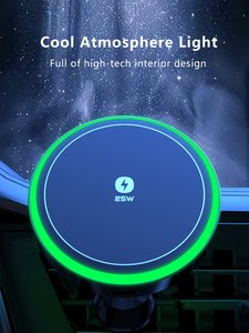 Ventilateur de refroidissement semi-conducteur pour téléphone, nouveau design d'usine, refroidisseur d'air pour téléphone, support de ventilation de voiture 25W, <span class=keywords><strong>chargeur</strong></span> sans fil magnétique pour téléphone - Product Image 4