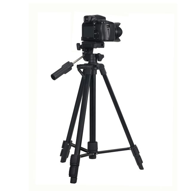 Black Lightweight Aluminum Alloy Projector Tripod Stand Travel Digital Camera Dslr Vlogging Professional Tripod Stand