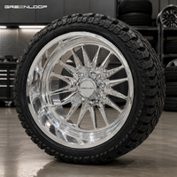 Velg Truk GL Custom Super Single Deep Concave Forged 22X12 22X14 24X14 26X16, Pelek Alloy Poles untuk Kendaraan Berat Pro