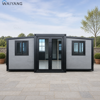 Maison conteneur extensible 20ft 30ft 40ft, maison préfabriquée 2 ou 3 chambres, maison modulaire de luxe, maison préfabriquée pliable, installation rapide