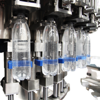 Ligne de production d'eau PET entièrement automatique 8000 BPH, machine de remplissage d'eau, contrôle PLC, acier inoxydable pour usine d'embouteillage d'eau minérale