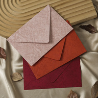 Ensemble de cartes de vœux haut de gamme en papier kraft estampé à chaud, style chinois, motif grain de bois, pour confessions et anniversaires, avec logo de la marque Jiaxiang