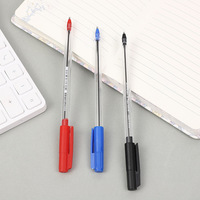 Bolígrafos Clásicos Transparentes con Punta de Bola, Cuerpo Hexagonal, Tinta Negra, Azul y Roja, Punta Mediana de 1.0 mm, Paquete al por Mayor para Oficina