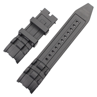 Bracelet de montre en caoutchouc noir 26mm pour Invicta Pro Diver 17881 17882 17884