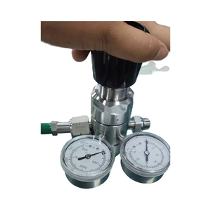 Régulateur de pression à membrane à deux étages SS316L pour gaz de haute pureté 0-2000 PSI Entrée précise Contrôle de sortie Système de gaz UHP - Product Image 1