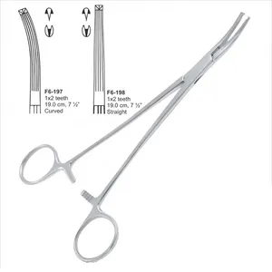 ארוך HEMOSTAT מלקחיים Halsted יתושים מלקחיים ישר מעוקל, שיניים כירורגי וטרינר מכשירים