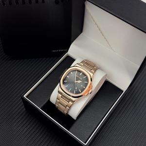 럭셔리 캐주얼 시계 최고 브랜드 패션 스퀘어 다이얼 스테인레스 스틸 캘린더 빛나는 방수 남성 시계 남성 시계 - Product Image 2