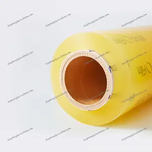 Precio de fábrica Envoltura de alimentos Película adhesiva elástica de PVC Rollo de película de PVC de grado alimenticio para frutas