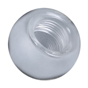 G9 Chủ Đề Phun Cát <span class=keywords><strong>Frosted</strong></span> Borosilicate <span class=keywords><strong>Glass</strong></span> Dome Bìa Nửa Vòng Chụp Đèn Với Vít Nội Bộ Để Chiếu Sáng - Product Image 3