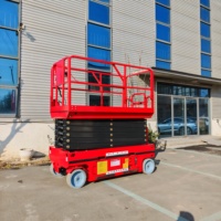 Plataforma Elevadora Hidráulica Berui GTJZ1214, Plataforma de Tijera Eléctrica Móvil de 14 m, Capacidad de Carga de 320 kg para Operaciones Aéreas