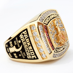 2020 Tổng Giám Mục Mens Tùy Chỉnh Mạ Đen Giá Rẻ Vô Địch Nhẫn Thể Thao Bán Buôn Made In China - Product Image 4