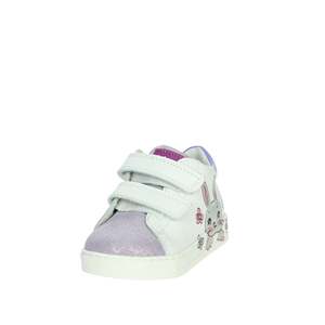 Baskets Falcotto pour filles, blanches, en toile, avec motif lapin et fermeture Velcro, Wisteria - Product Image 6