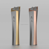 Trophée en béton géométrique moderne de luxe personnalisé pour cérémonie de remise de prix, cadeau d'entreprise, promotionnel, vente en gros, gravure personnalisée