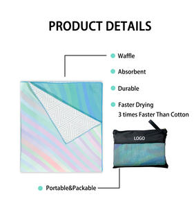 مصنع أفضل بائع بالجملة طباعة مخصصة نوع موجة مايكروفايبر الشاطئ - Product Image 4