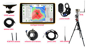 خريطة حرارة ثلاثية الأبعاد جرار تحكم RTK GPS نظام تسوية الأراضي المنحدر التسوية GPS مع كاشط تسوية الأرض - Product Image 4