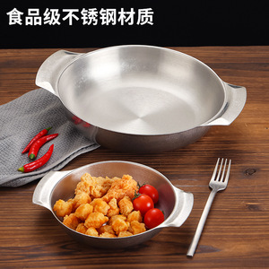 Chef Meis Stainless Steel Double Ear <b>Pot</b> 24cm <b>Large</b> Capacity For Hot <b>Pot</b> Ramen Cooking - Product Image 4