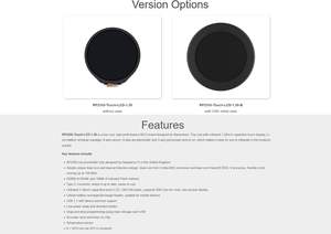 Carte MCU WaveShare RP2350, écran tactile de 128 pouces, 240x240, 65K couleurs, écran IPS, port Type-C, <span class=keywords><strong>RPi</strong></span> <span class=keywords><strong>Pico</strong></span> 2, microcontrôleur RP2350 - Product Image 3