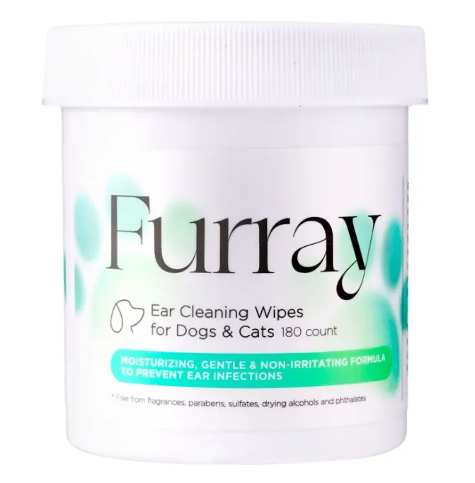 Ear Wipes for Dogs and Cats for Dirty Waxy Smelly Ears Premium Strength Ear Cleaner Wipes Non-Irritating Hypoallergenic 100 ct