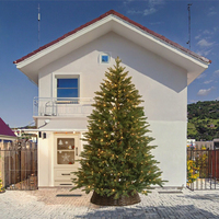 Arbre de Noël Artificiel LED d'Intérieur Personnalisé de 1,8 m, 500-1000 Lumières, Alimenté par Piles, Ignifuge, Écologique, sur Pied – Vente Directe Usine