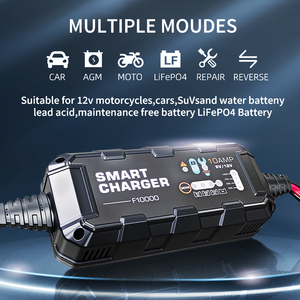 BYGD Smart 10A Cowhide Box <span class=keywords><strong>Moto</strong></span> Batterie Réparateur Pack Multi-Fonction 6V/12V Chargeur Voyage Utilisation CE Certifié 1 An - Product Image 4