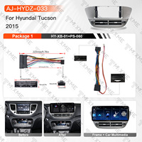 Nouvel arrivage : Cadre d'écran tactile Android pour autoradio HYUNDAI TUCSON 2015, montage central, écran GPS sans fil pour véhicule