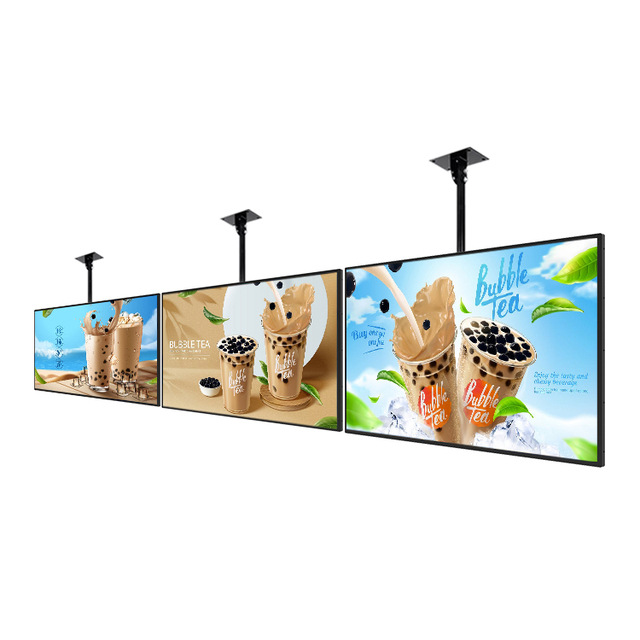 2K 4K Menu Digital Display Screen Restaurant Hanging 43Inch Digital Menu Board Big With Software