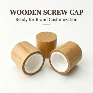 ฝาขวดไม้แบบเกลียวพร้อมโลโก้สั่งทำจากเวียดนาม WeWood สำหรับบรรจุภัณฑ์ผลิตภัณฑ์ดูแลส่วนบุคคล ฝาขวดไม้แบบเกลียว ภาชนะบรรจุภัณฑ์เครื่องสำอางรักษ์โลก - Product Image 1