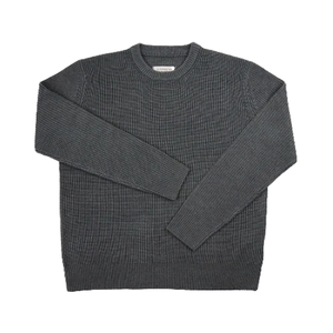 Pull à col rond épais d'hiver pour homme de haute qualité, à épaules tombantes, personnalisable, couleur personnalisée, laine/nylon, manches longues - Product Image 4