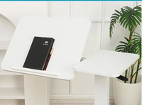 Bureau debout mobile réglable en hauteur DGS-3 en métal de haute qualité, table moderne à une seule colonne avec levage pneumatique et roulettes