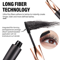 Mascara Volumisant et Allongeant 5D Imperméable à l'Eau avec Logo Personnalisé pour Marque Privée, Maquillage Longue Durée Anti-Bavures pour Extension de Cils