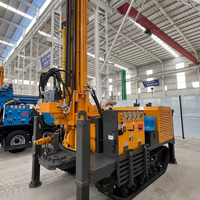 Machine de forage de puits pneumatique rotative de 200 m pour projets d'eau en zones isolées