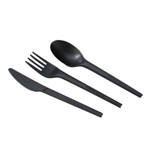 Juego de Cubiertos Desechables Ecológicos de CPLA de 6.5 Pulgadas, Resistentes, Cuchara, Tenedor, Cuchillo, Compostables, para Hostelería, Aerolíneas y Restaurantes - Product Image 6