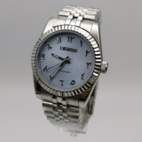 Reloj Automático SEILOCE NH35 con Esfera de Números Árabes, Movimiento Mecánico NH35, Estilo Ejecutivo y Sencillo