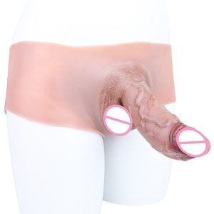 Women's Masturbators Sex Toy <b>Dildo</b> Pants With Hole Silicone Strap on <b>Dildo</b> for Men - Product Image 1