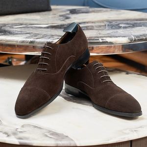 Nouvelles Chaussures Habillées pour Hommes Printemps-Été à Bout Carré, Respirantes, Antidérapantes et à Lacets - Product Image 2