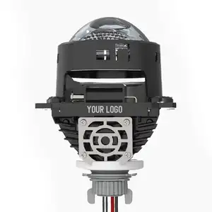 Fabrika fiyat 2.5 inç 3 inç 7 H H7 dodge nitro için led projektör lens siyah halo farlar