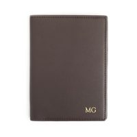Portefeuille de voyage multifonctionnel en cuir véritable avec logo personnalisé, pochettes multiples, protection RFID, pour passeport