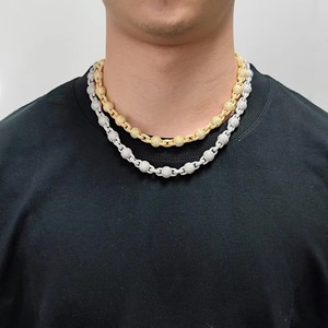 Collier chaîne cubaine sertie de moissanite GRA VVS1 de qualité supérieure, en argent 925 plaqué or 18 carats, bijoux hip-hop bling pour hommes et femmes, idéal pour les cadeaux - Product Image 4