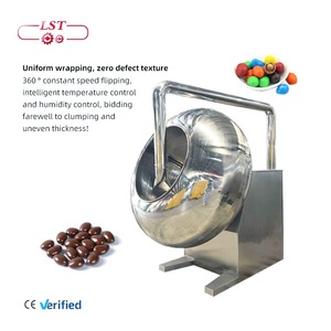 Máquina de Polimento e Cobertura de Amendoim LST Novo Design 3-15kg/lote Máquina de Cobertura de Chocolate e Açúcar para Fabricação de Chocolate - Product Image 3