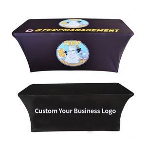 6Ft Promotional Events Polyester Stretch Spandex Custom Trade Show Display <b>Table</b> <b>Cloth</b> - Product Image 1