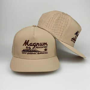 Gorras de Béisbol Deportivas Personalizadas para Hombre, de 5 Paneles, con Logotipo Bordado Impermeable, Perforadas con Corte Láser, Gorras Personalizadas de Alta Calidad - Product Image 5