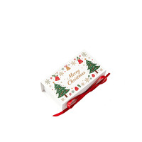 Weihnachtsgeschenkverpackung mit Band, geeignet für Süßigkeiten, Snacks und Schokoladenverpackungen.
