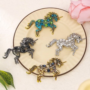 Barroco Luxo Unicórnio Design Homens e Mulheres Broche Pins Acessórios de Jóias Casamento Festa de Férias Casal Surpresa Presente - Product Image 1